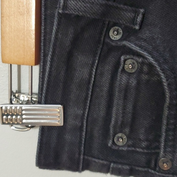 Edwin jeans women's size 6 size 28 black Janet raw cut frayed-hem frayed hem - Picture 5 of 16